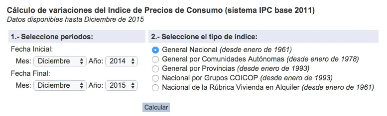 calculo variacion ipc