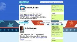 El twitter de Obama y el de McCain