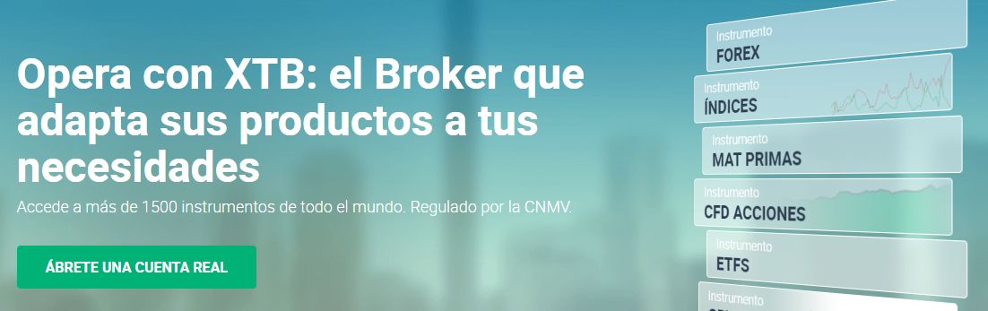 qué ofrece el broker XTB
