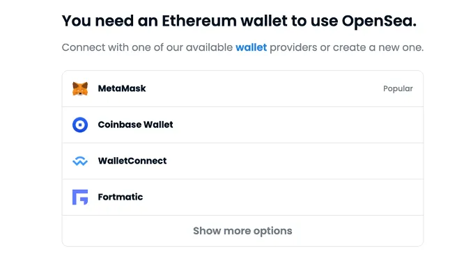 Wallet opensea