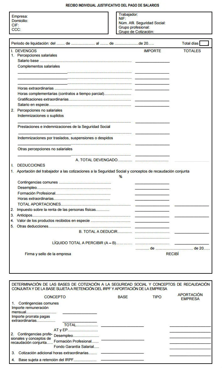 Cómo funciona una nómina