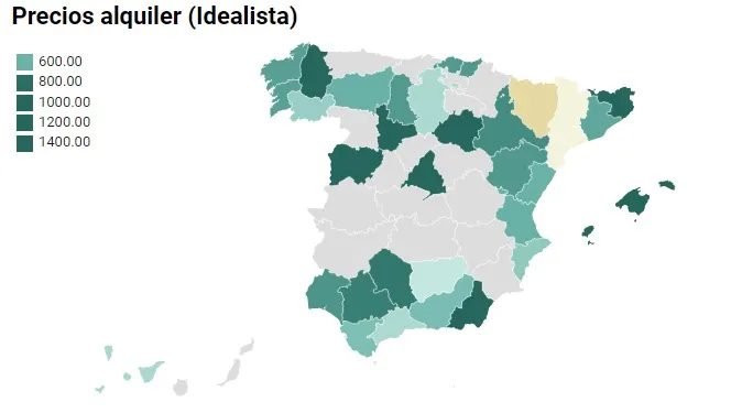 precios alquiler idealista finect