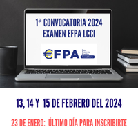 Abierto el plazo de inscripción para los exámenes EFPA-LCCI de FEBRERO 2024