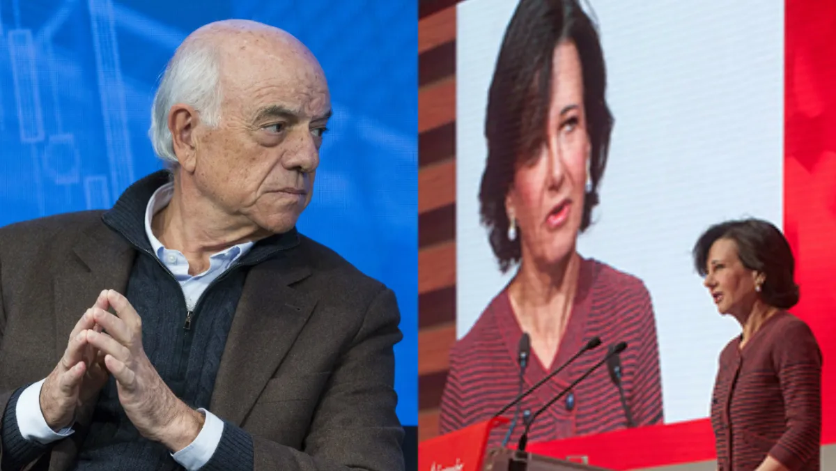 Francisco González y Ana Botín.