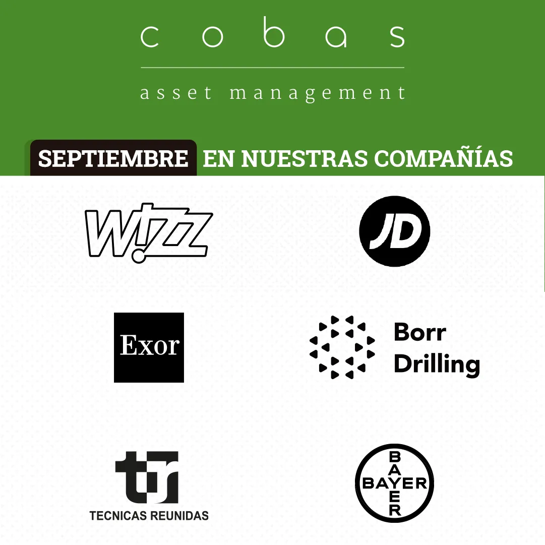 Compañías destacadas de nuestras carteras Internacional, Selección, Iberia y Grandes Compañías en el mes de Octubre