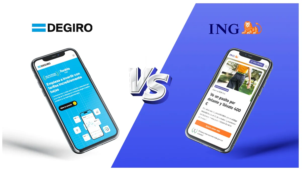 ING Broker Naranja vs DEGIRO 2026: comisiones y diferencias para invertir en ETFs