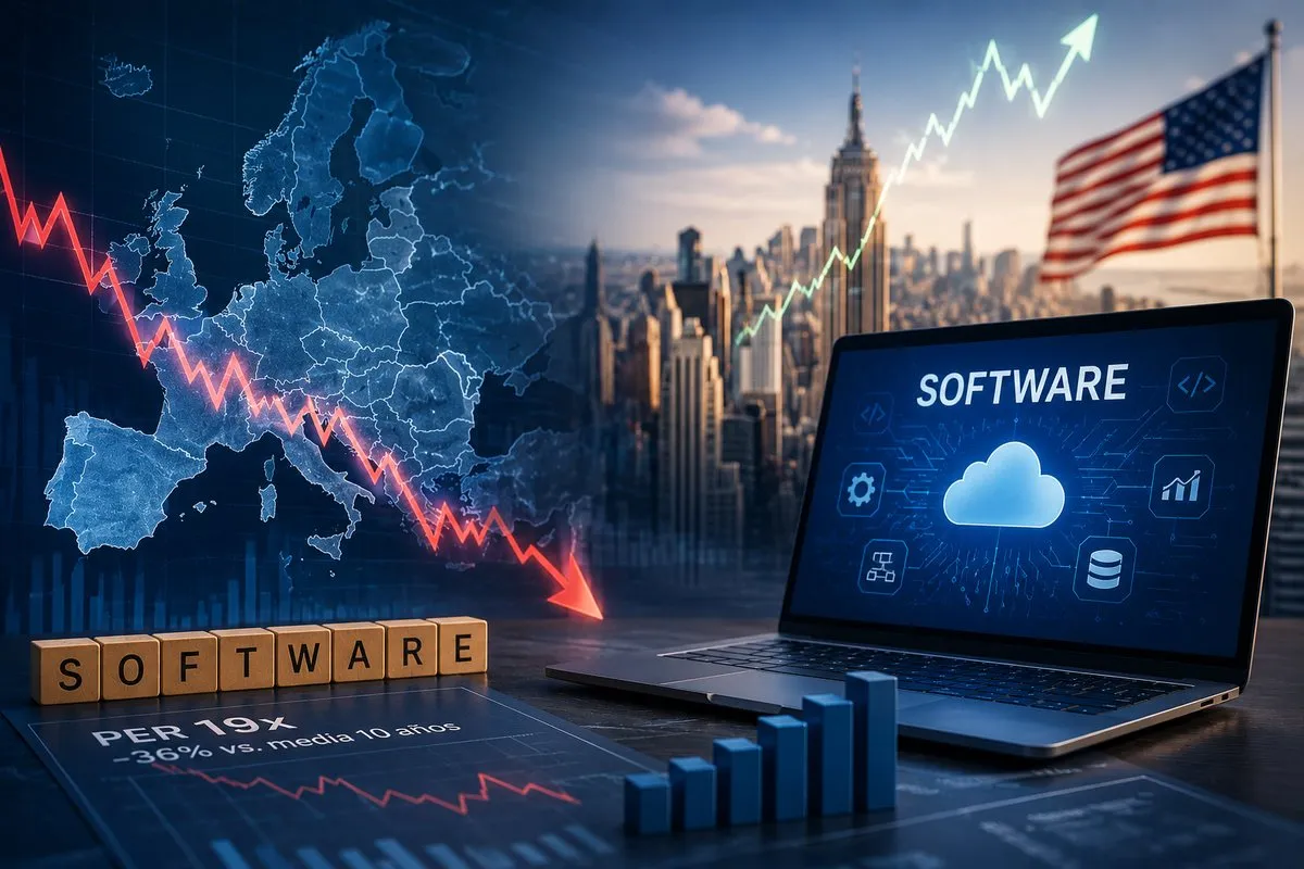 7 acciones de software europeo castigadas por miedo a la IA con hasta un 46% de potencial, según Bank of America