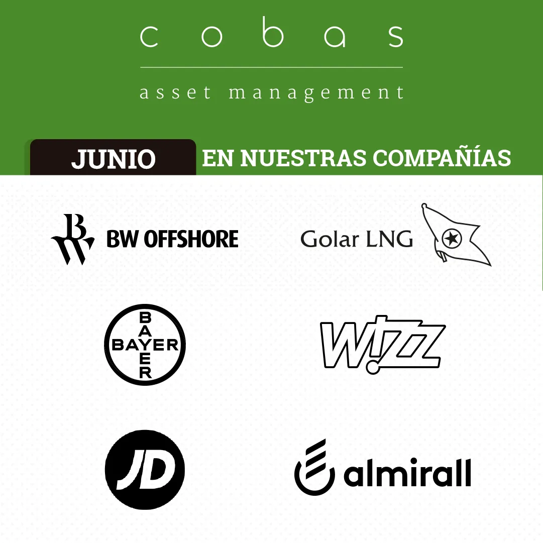 Compañías destacadas de nuestras carteras Internacional, Selección, Iberia y Grandes Compañías en el mes de Julio