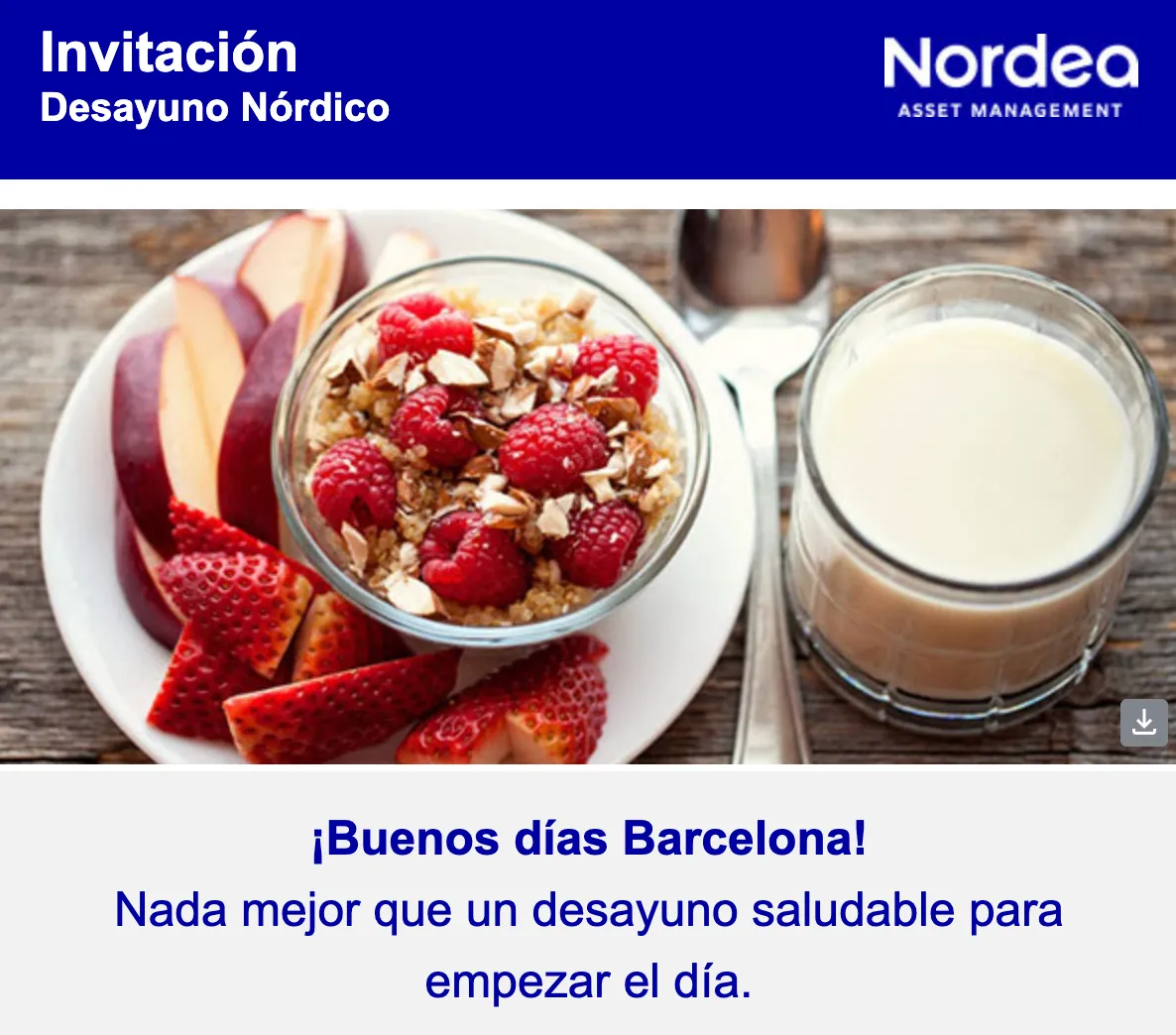 Invitación: Desayuno Nórdico en Barcelona el 17 de junio
